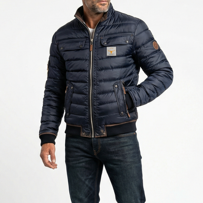 Van Rijn Fashion® | Gewatteerde Jas met Opstaande Kraag