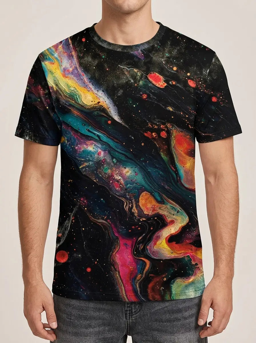 Van Rijn Fashion® | T-shirt met sterrenhemelprint