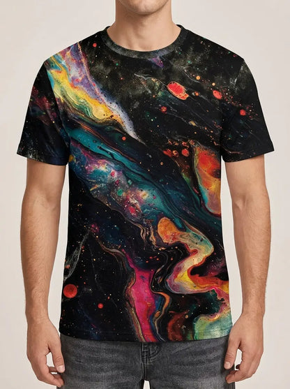 Van Rijn Fashion® | T-shirt met sterrenhemelprint