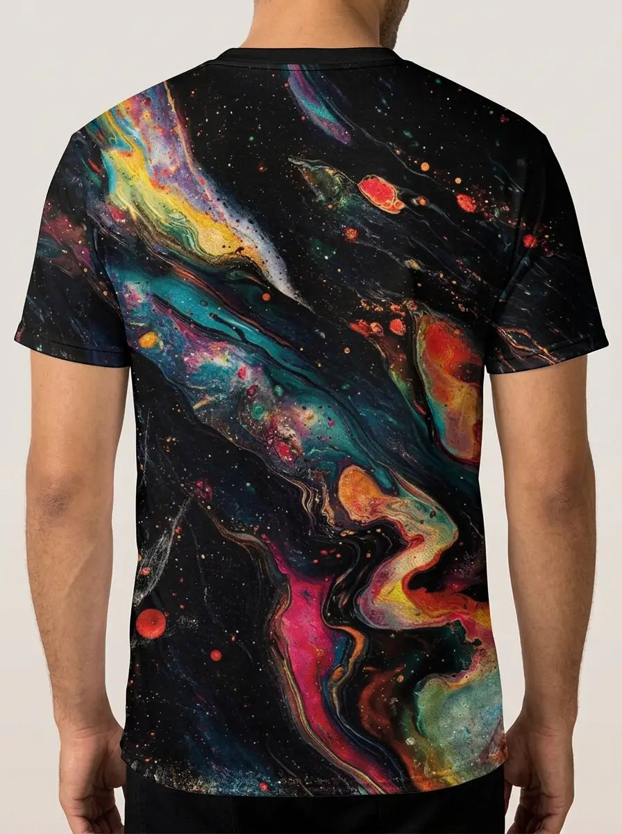 Van Rijn Fashion® | T-shirt met sterrenhemelprint