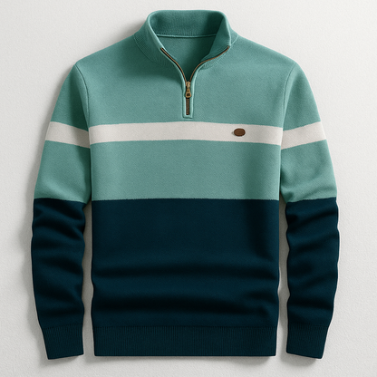 Van Rijn Fashion® | Katoenen Quarter-Zip Trui