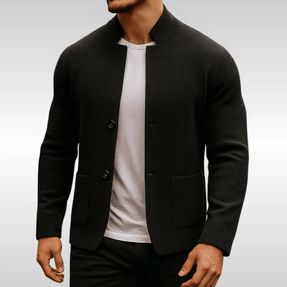 Louis Knit Blazer - Zwart