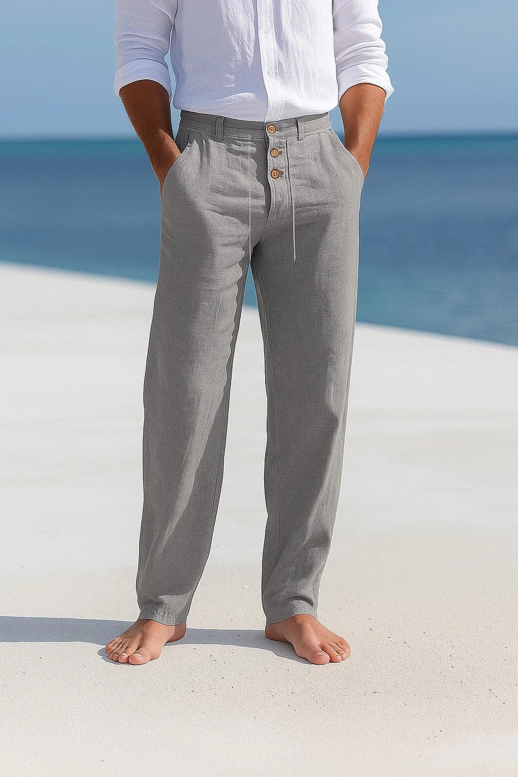 Van Rijn Fashion® | Geplooide linnen broek voor heren