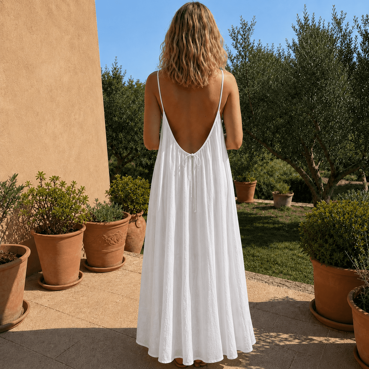 Van Rijn Fashion® | Zomerjurk met open rug