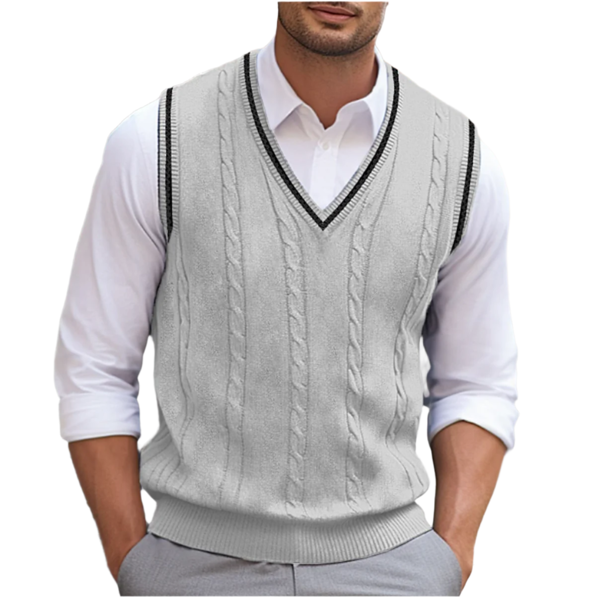 Van Rijn Fashion® | Mouwloos vest met V-hals