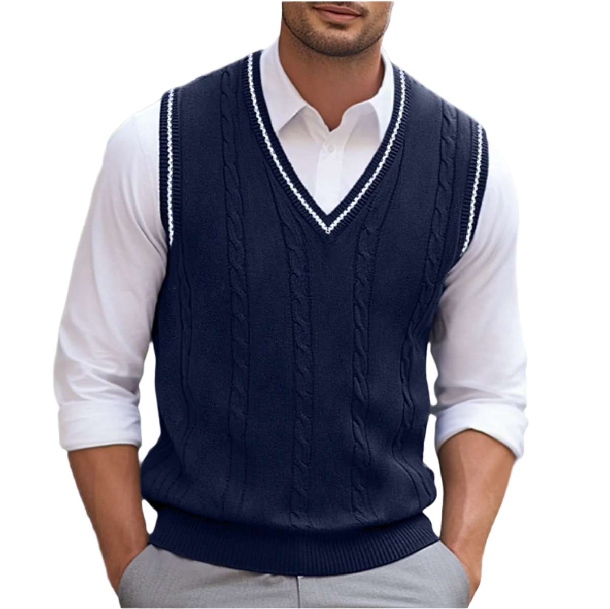 Van Rijn Fashion® | Mouwloos vest met V-hals