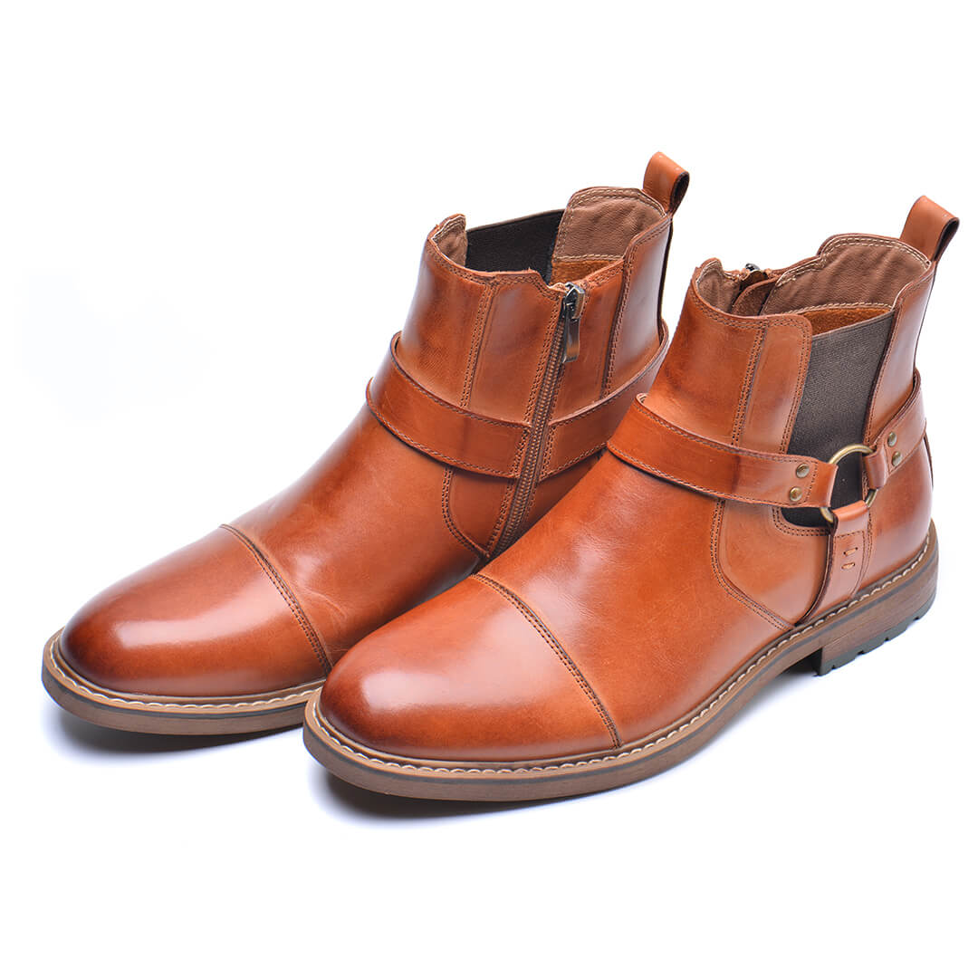 Van Rijn Fashion® | Leren Veterlaarzen