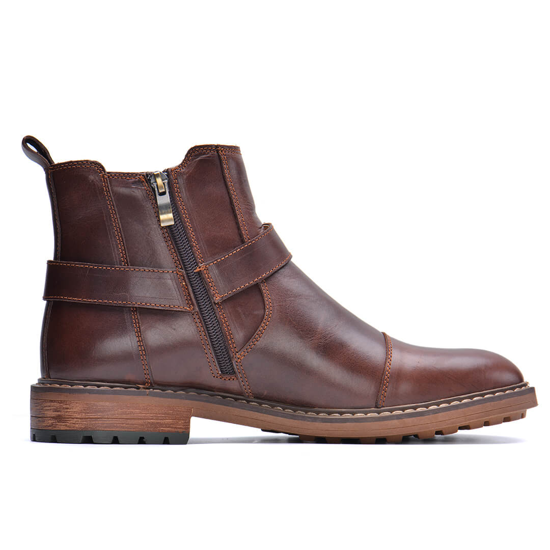 Van Rijn Fashion® | Leren Veterlaarzen
