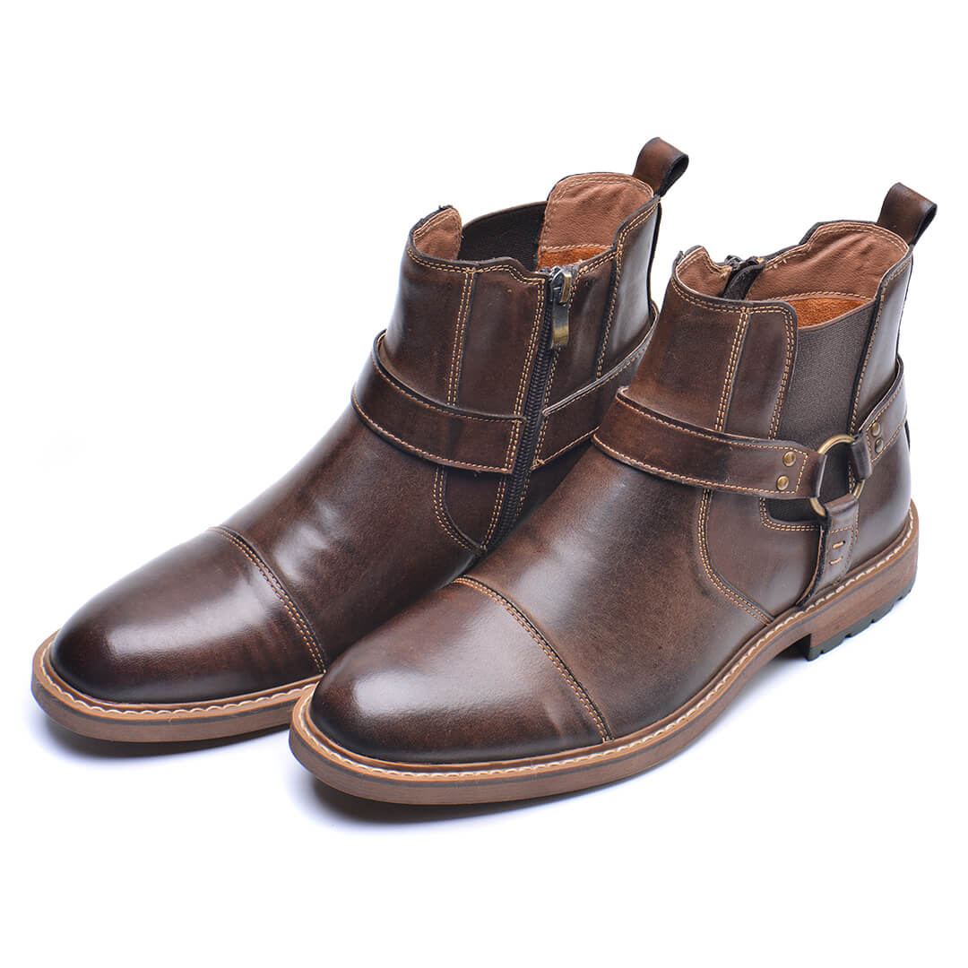 Van Rijn Fashion® | Leren Veterlaarzen