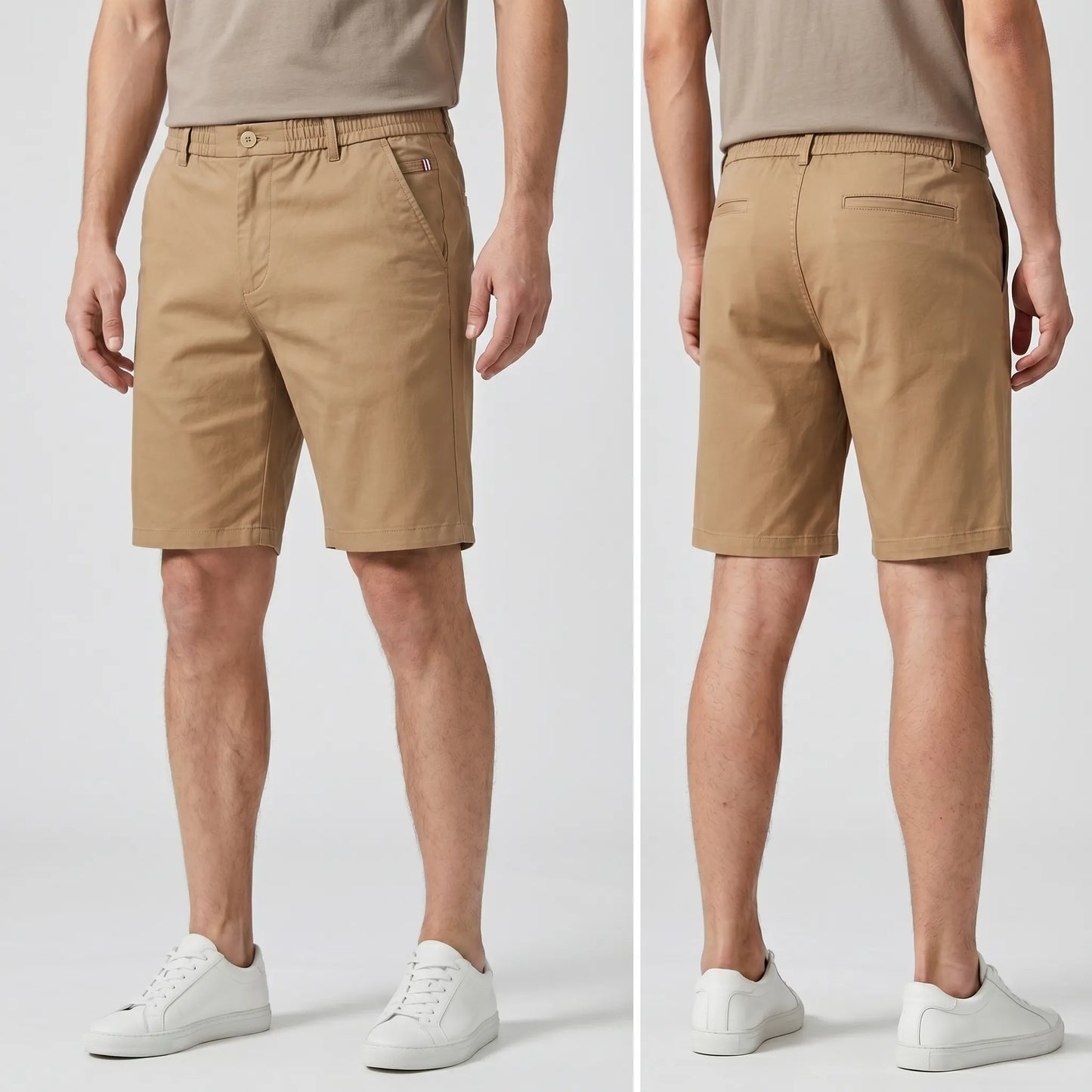 Van Rijn Fashion® | Stretch katoenen korte broek voor heren