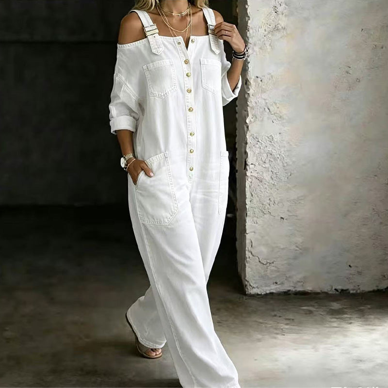 Van Rijn Fashion® | Jumpsuit met open schouders