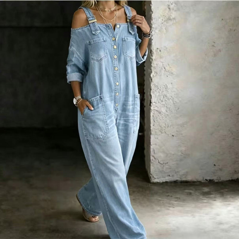 Van Rijn Fashion® | Jumpsuit met open schouders