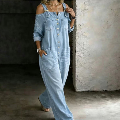Van Rijn Fashion® | Jumpsuit met open schouders