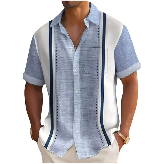 Van Rijn Fashion® | Gestreept resort overhemd