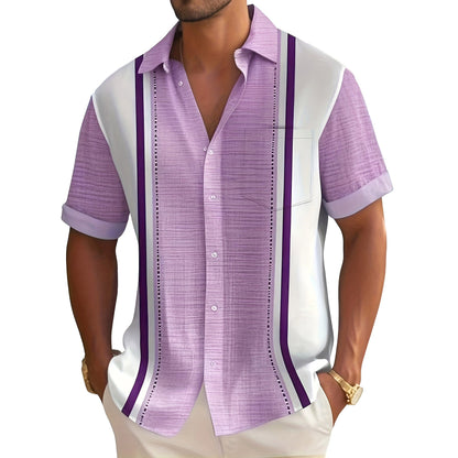 Van Rijn Fashion® | Gestreept resort overhemd