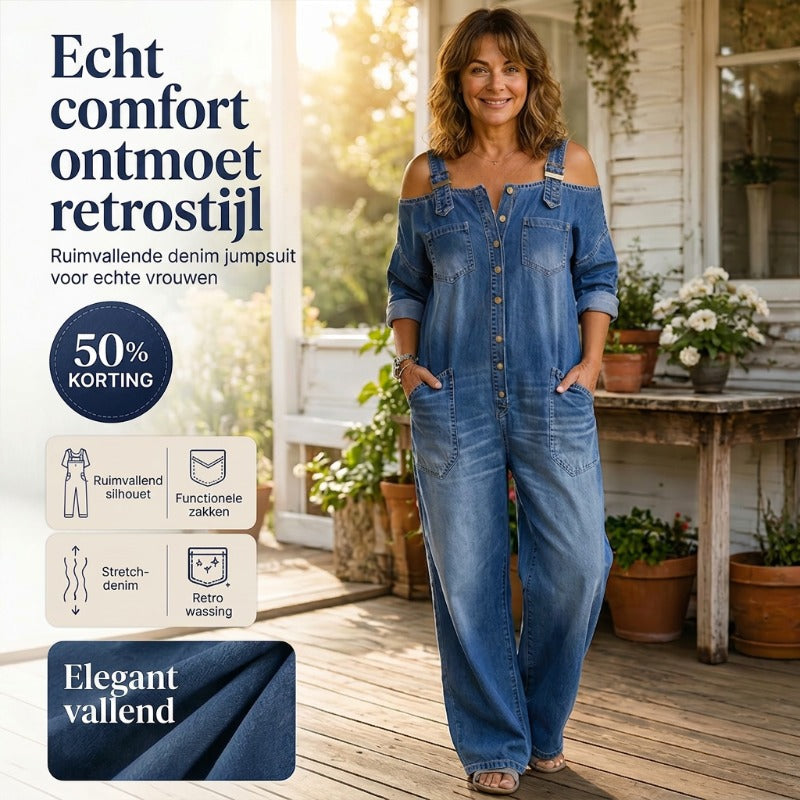 Van Rijn Fashion® | Jumpsuit met open schouders