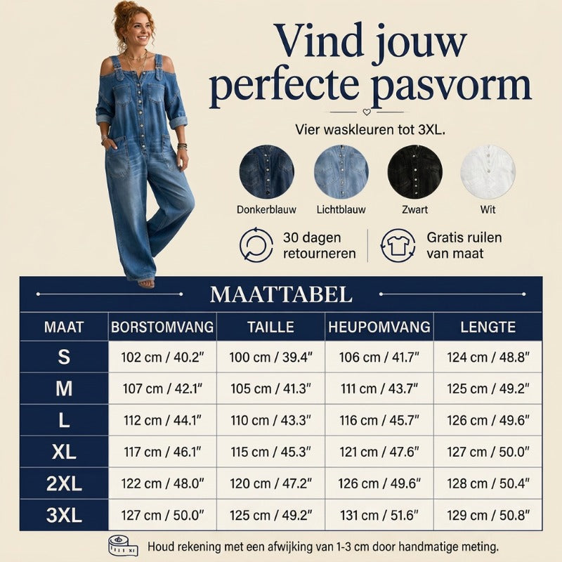 Van Rijn Fashion® | Jumpsuit met open schouders