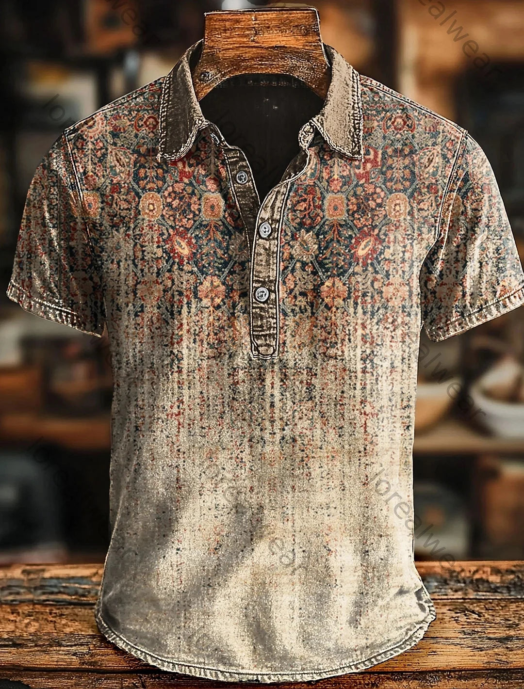 Van Rijn Fashion® | Retro polo met kleurverloop