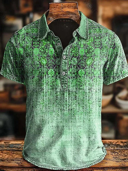 Van Rijn Fashion® | Retro polo met kleurverloop